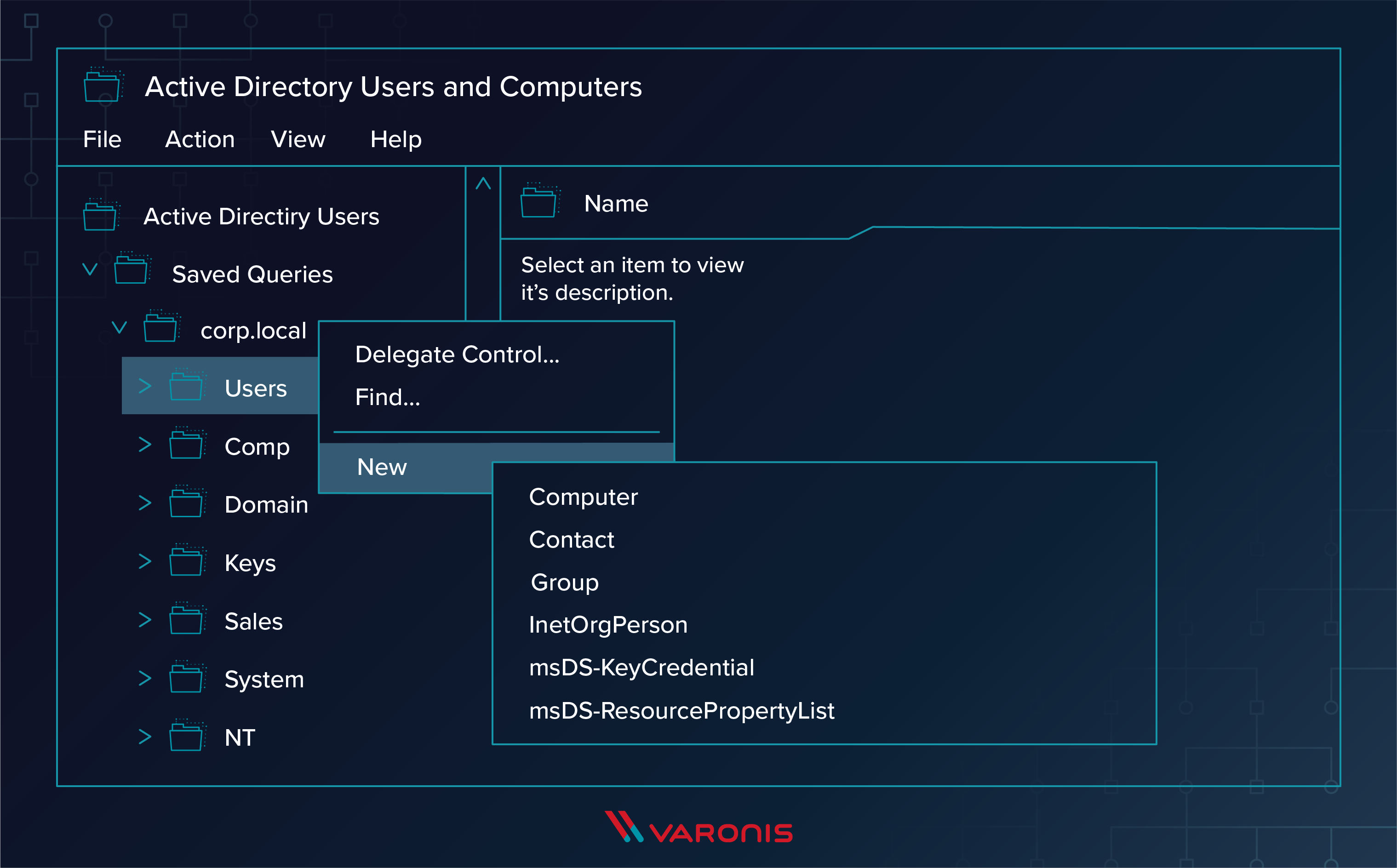 aduc for adding new users to domain step 1