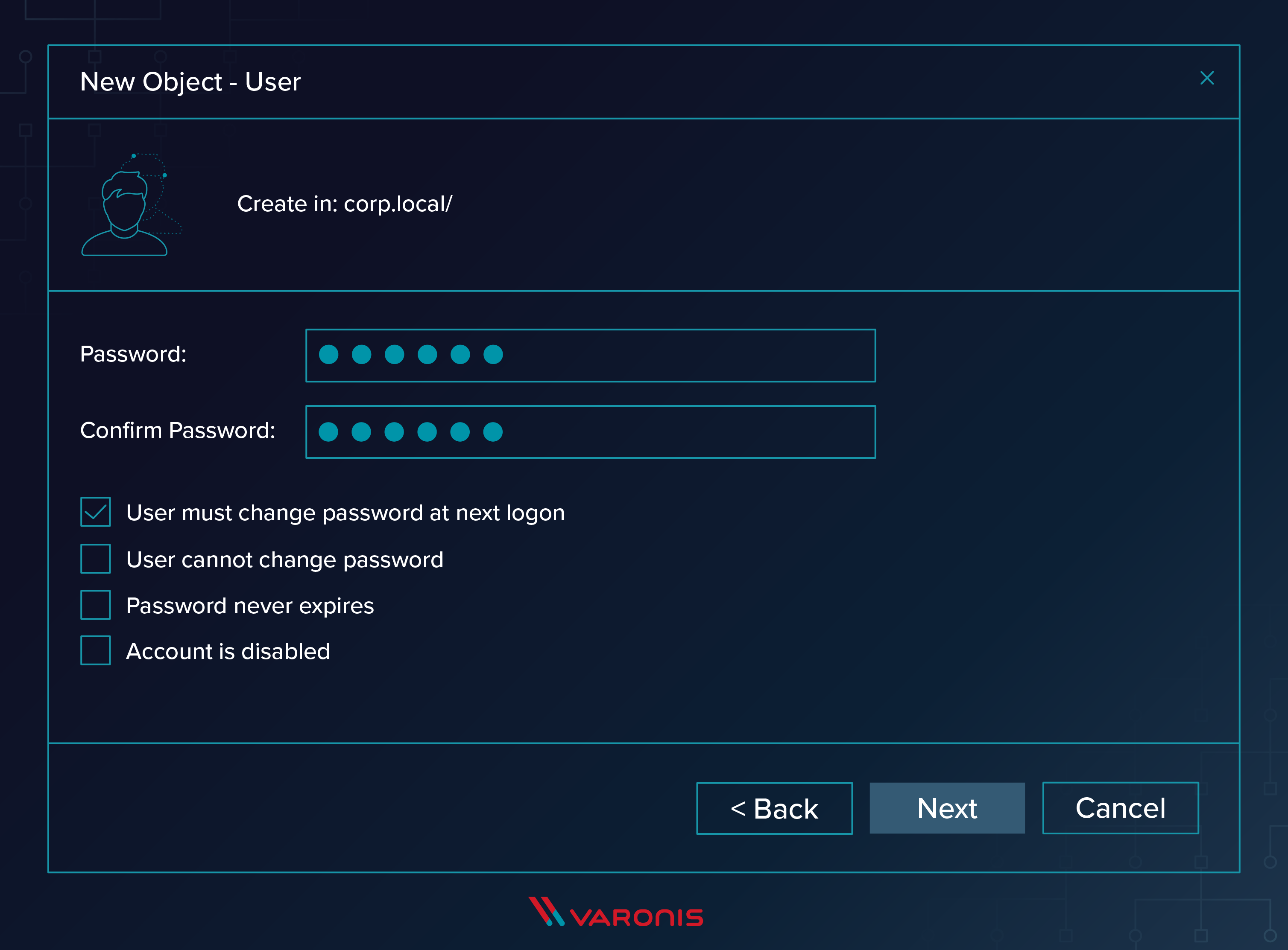 aduc new users to domain step 3