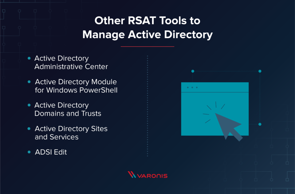 outras ferramentas rsat para gerenciar o aduc (active directory users and computers)