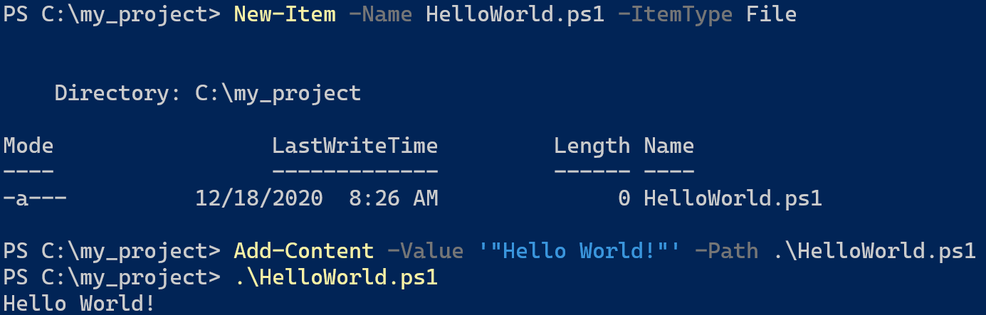 a screenshot of how to create a Powershell script ahead of merging in Git