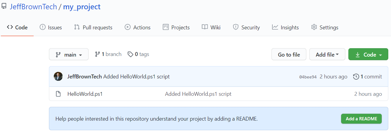 a screenshot of a GitHub repository updated with local project files