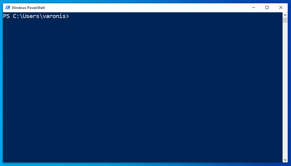 screen capture of a PowerShell payload