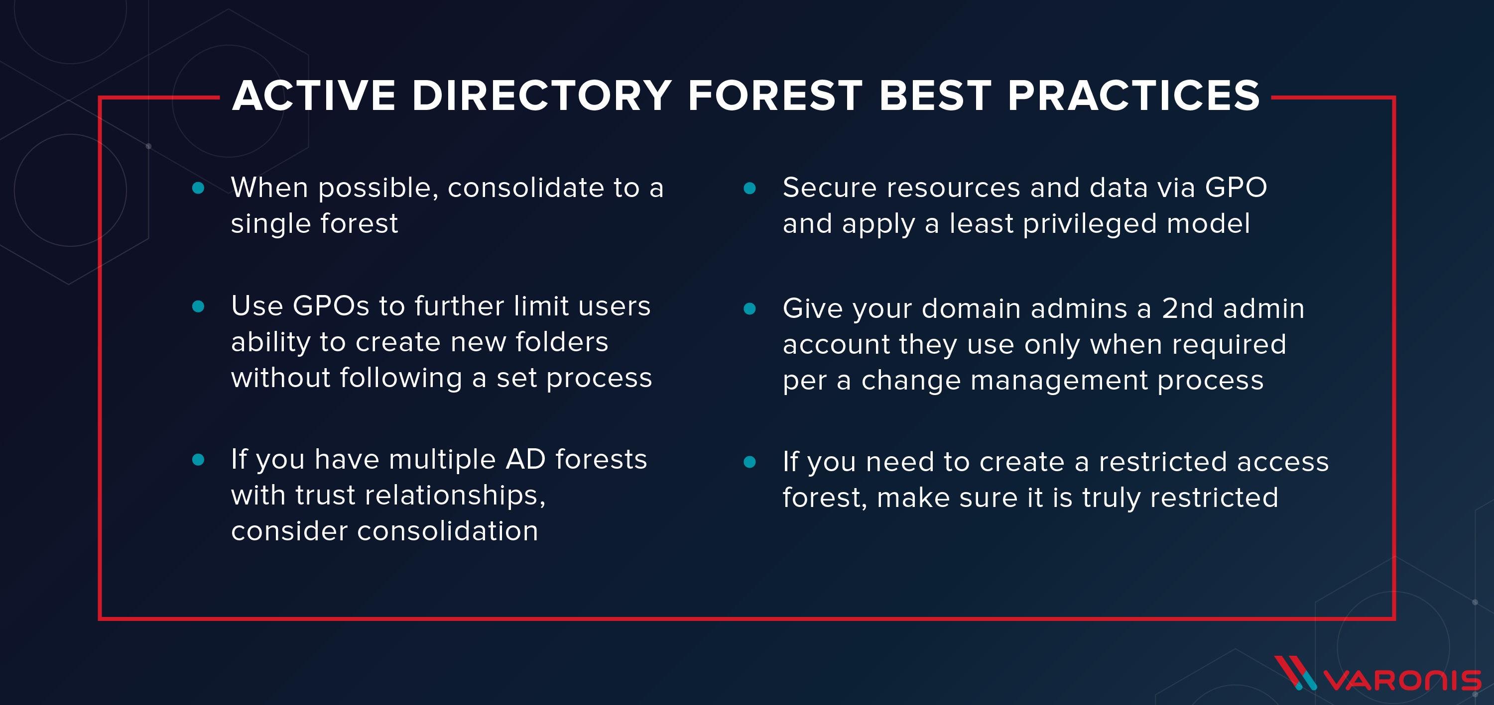 active directory forest best practices - forêt active directory