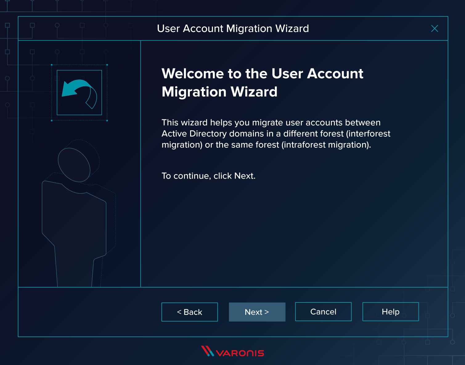 screenshot of active directory migration tool user account migration wizard 
