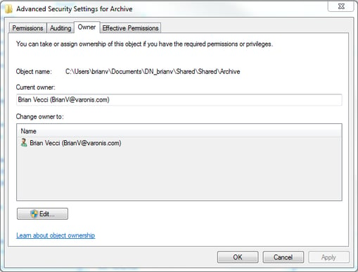 Special Permissions Dialog