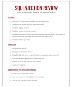 Understanding SQL Injection, Identification And Prevention