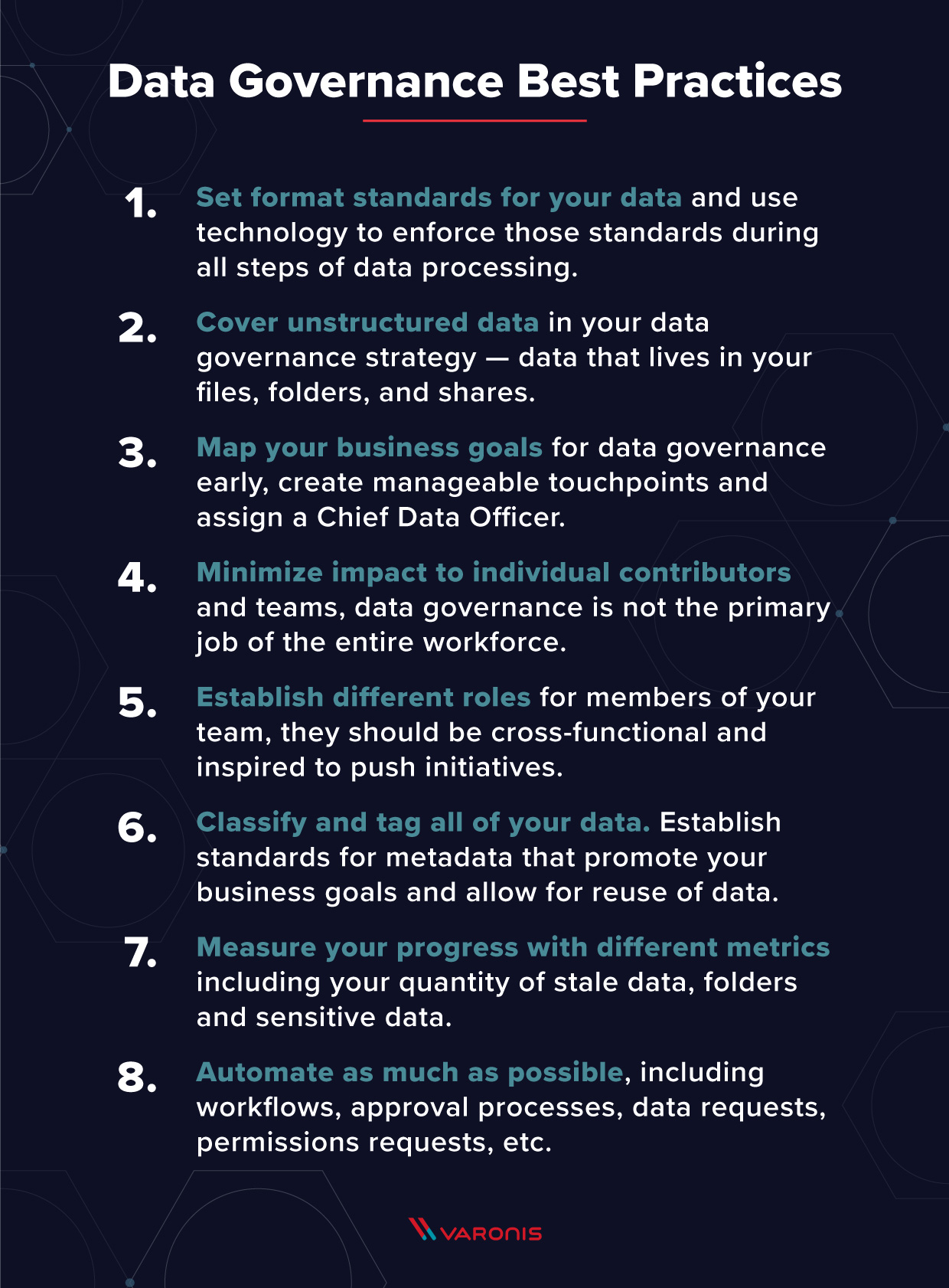 data governance framework best practices