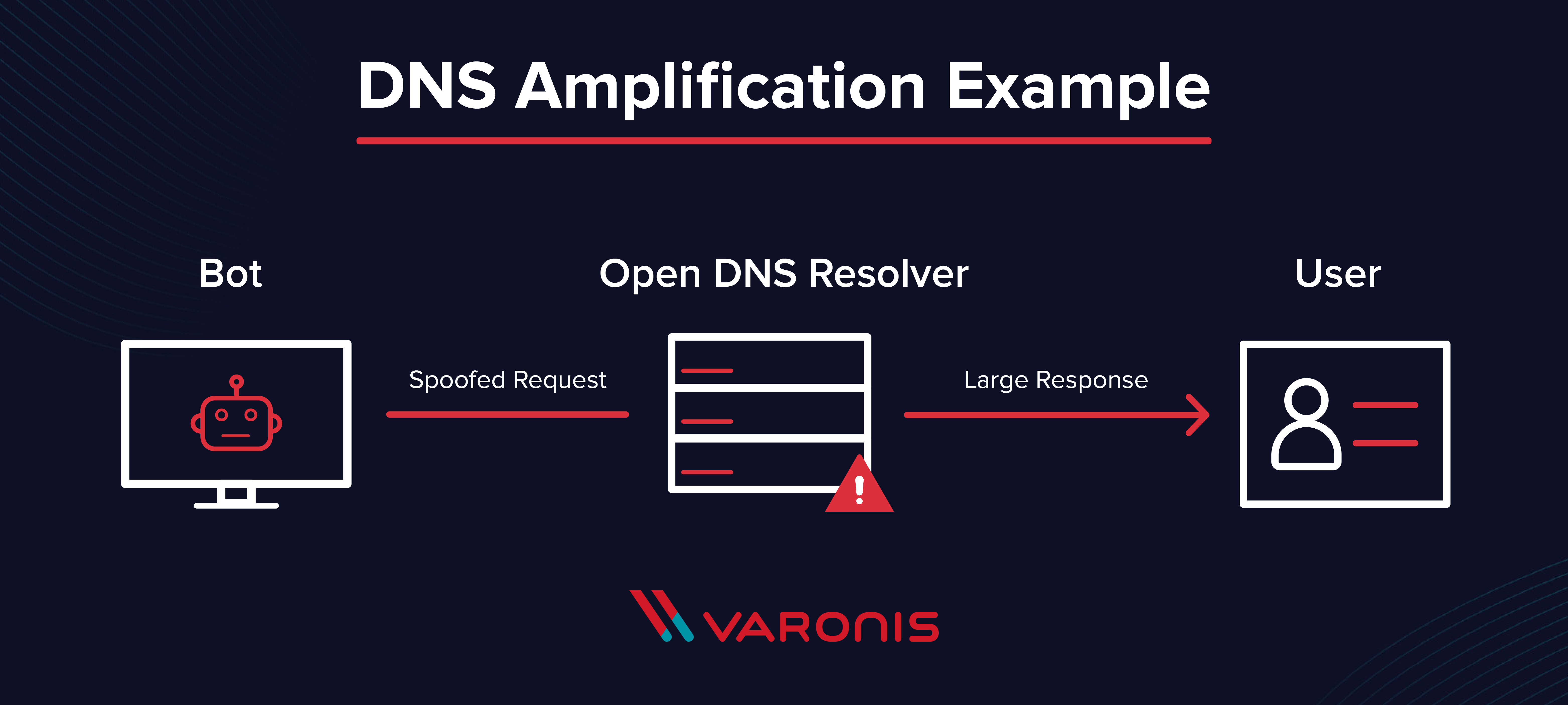 DNS Amplification Example DDoS