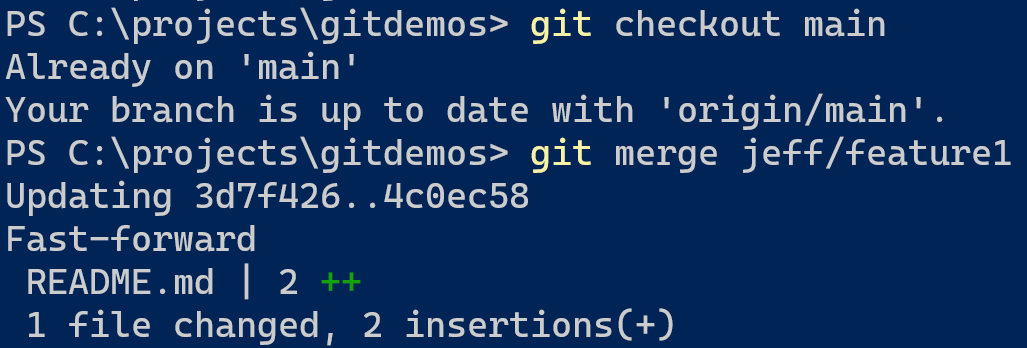 Git FF-Merge