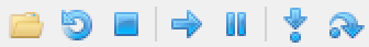 a screenshot of icon in the main toolbar of x64dbg