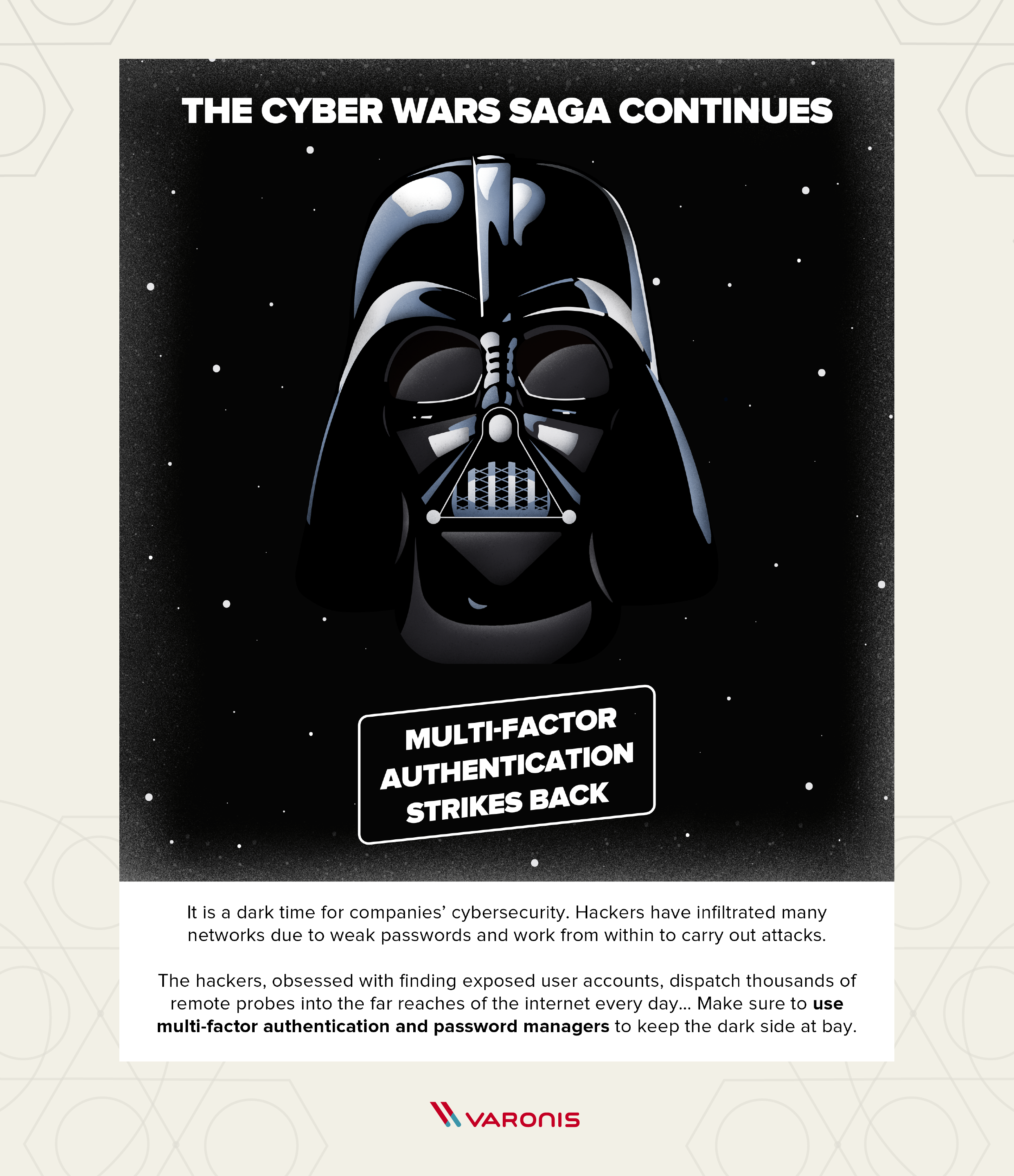 password security awareness poster "Cyber Wars"