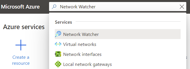 rechercher network watcher