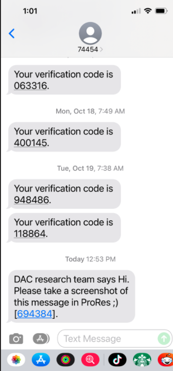 Mensagem maliciosa enviada do serviço Okta SMS 