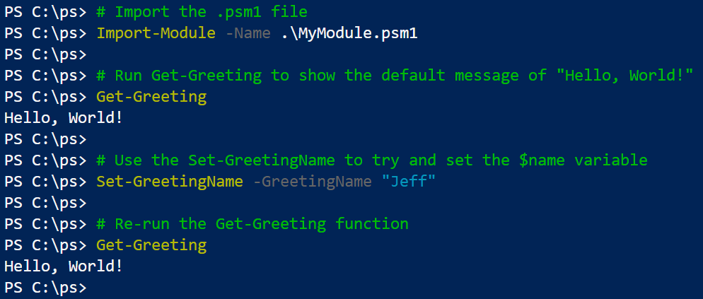 How Do I Use a Windows PowerShell Script Containing Functions