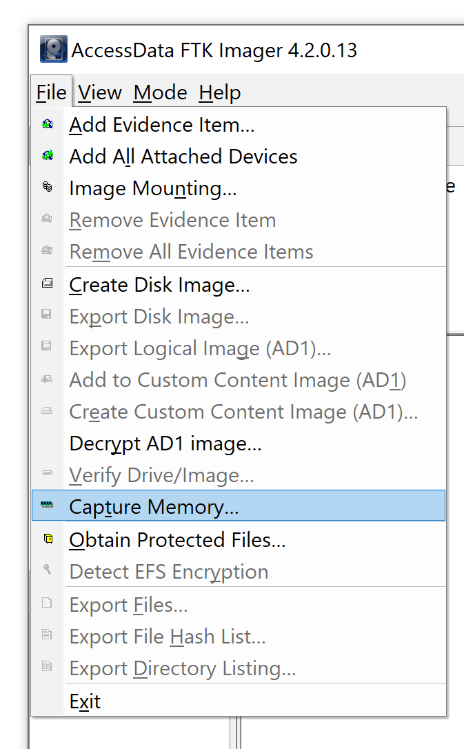 image system ram using accessdata ftk imager on linux image system ram using accessdata ftk imager on linux