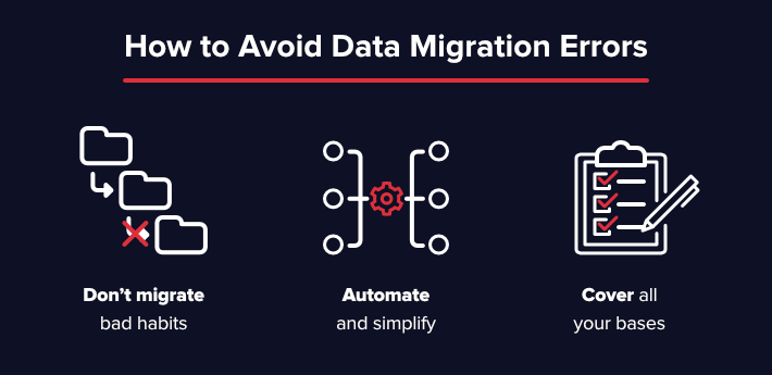 how to avoid data migration errors