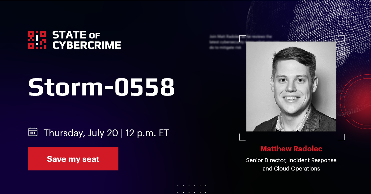 State of Cybercrime: Storm-0558