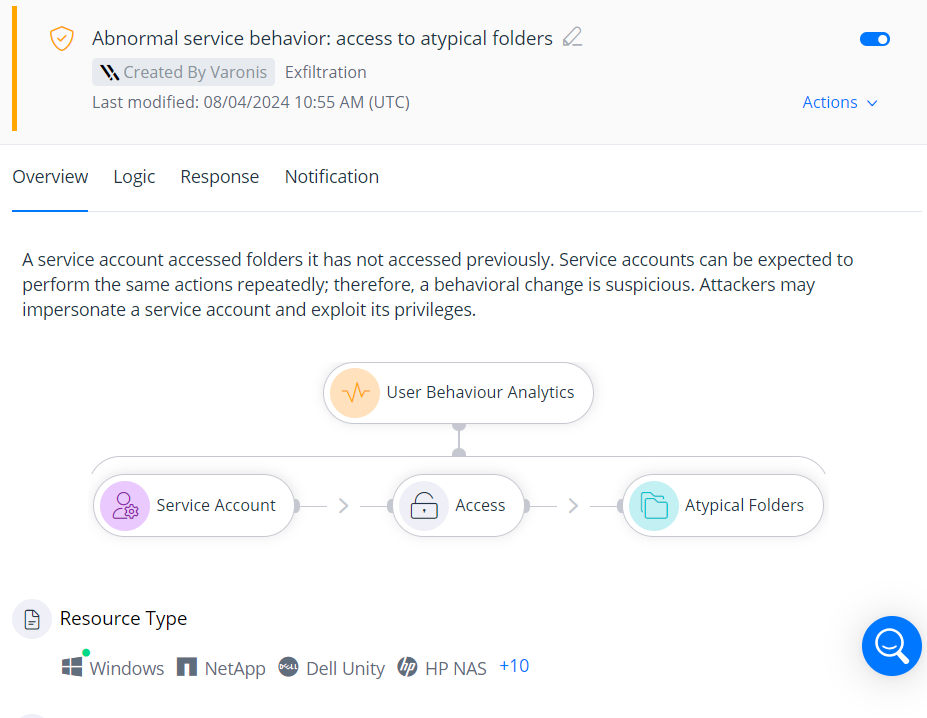 Threat detection policy flow v2